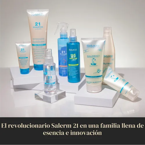 Vista 6 de SALERM - Mascarilla sin enjuague - Salerm 21 Express Spray - 6.4 fl oz - con proteína de seda - Repara el cabello dañado - Hidrata el cabello