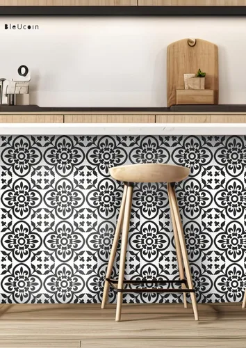 Vista 4 de Bleucoin Berkane - Calcomanías para azulejos de cocina, baño, salpicaduras, impermeables, extraíbles, ecológicas, calcomanías de vinilo