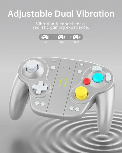 Vista 4 de DOYOKY Wireless Gamecube Joypad Controller Retro switch controllers with Hall Effect Joystick