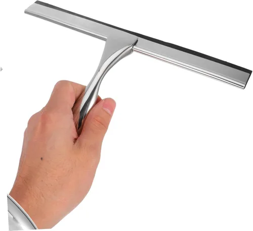 Vista 9 de Healeved Limpiaparabrisas de cristal de lujo para baño limpiador de acero inoxidable con mango deslizante