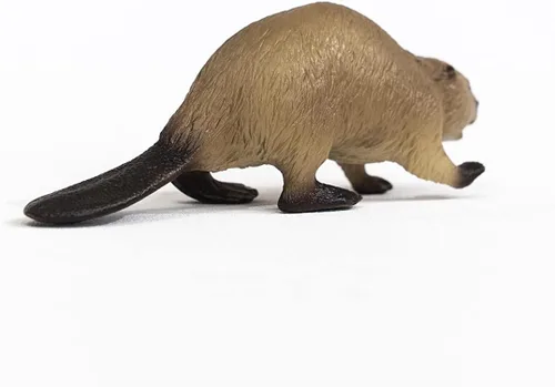Vista 4 de Schleich Wild Life, North American Woodland Juguetes de animales salvajes para niños, figura de juguete de castor, a partir de 3 años