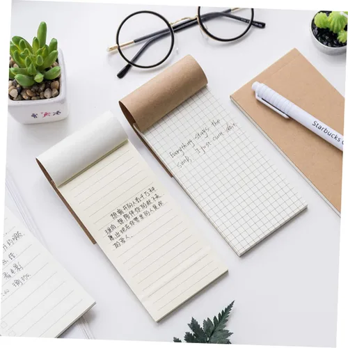 Vista 6 de Abaodam 4pcs Notebooks for Work Blank Notebook Pocket Notebooks Note Books for Korean Stationery Korean Notebook Work Notebook Pocket Size Notebook