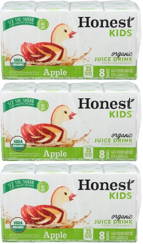 Vista 5 de Honest Kids Manzana orgánica para siempre, 6 onzas líquidas, paquete de 8