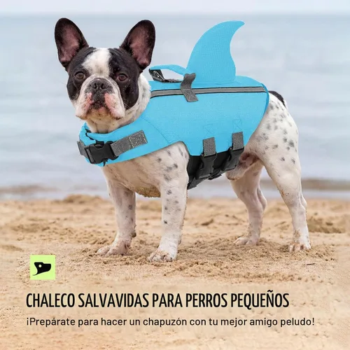 Vista 8 de Chaleco salvavidas para perros pequeños, chaleco salvavidas para Chaleco de natación para perros de alta flotabilidad con asa de rescate