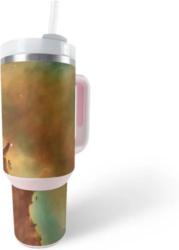 Vista 24 de MightySkins Skin - Vaso de vinilo compatible con Stanley The Quencher H2.0 FlowState de 40 onzas, color turquesa sólido, funda protectora, duradera