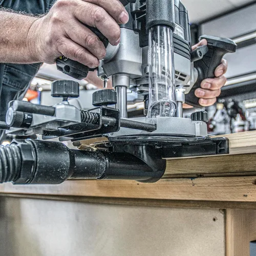Vista 14 de Trend Router de inmersión T8 de modo dual de 3-1/4 HP con pinza de 1/2 pulgada, velocidad variable, mesa de enrutador compatible con sistema