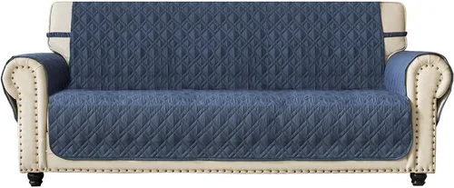 Vista 12 de Ameritex - Funda impermeable de sofá, 100 % antideslizante, acolchada, protector de muebles para perros, niños y mascotas; funda de sofá, lavable a