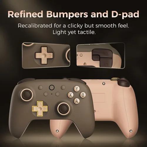 Vista 6 de AKNES 8Bitdo Ultimate 2C Wireless 2.4G Controller for Windows PC and Android, Gamepad with Hall Effect Joysticks and Hall Triggers, 1000Hz Polling
