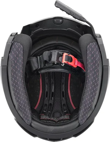 Vista 7 de GDM Raptor Modular Bluetooth Casco de motocicleta abatible, negro mate