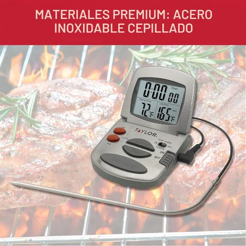 Vista 4 de Termómetro digital de cocina Taylor Precision Products, con sonda y temporizador