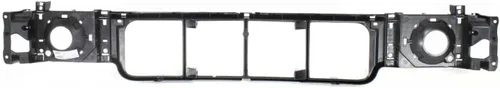 Vista 4 de Rejilla frontal plateada e inserto + panel de cabecera de plástico ABS + deflector de piedra de relleno de parachoques imprimado para Ford Econoline