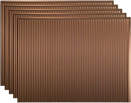 Vista 34 de FASÄDE Panel decorativo de mosaicos de vinilo en bermuda bronce (muestra de 6x6 pulgadas)