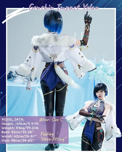Vista 4 de NSPSTT Genshin Impact Cosplay - Disfraz de cuero para mujer