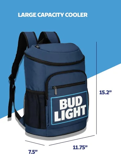 Vista 2 de Mochila térmica de cerveza aislada de 21 litros a prueba de fugas, enfriador suave para playa, camping, senderismo, picnic