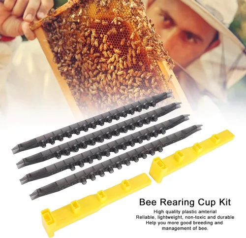 Vista 6 de Pilipane Beekeeping Queen Cell - Soporte para vasos de celda Queen para abejas