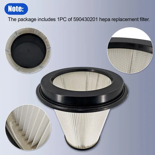 Vista 6 de 200900050 Prefiltro cónico apto para Pullman Ermator S26 S36 S13 F26 Filtro de cono para extractor de polvo Husqvarna G22 Reemplazo # 590430201