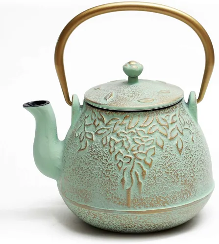 Vista 11 de Toptier Mini Tetera Pequeña, Tetera de Hierro Fundido Súper Pequeña para Estufa, Hervidor de Té Japonés del Tamaño de la Palma de la Mano Seguro