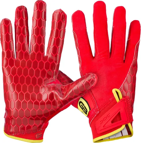Vista 10 de Grip Boost DNA 2.0 Football Gloves with Engineered Stick - Adult Sizes Blanco