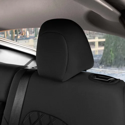 Vista 6 de FH Group Fundas de asiento de automóvil de ajuste personalizado para Tesla Modelo Y Ultraflex 2020-2025, fundas de asiento de neopreno resistentes