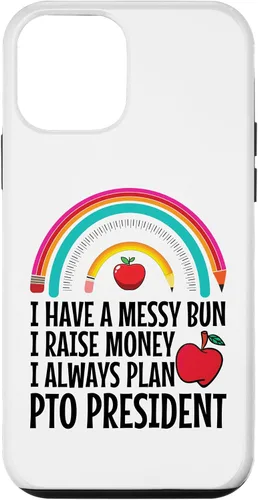 Vista 12 de iPhone 15 Parent Teacher Organization Crew PTO President Appreciaton Case