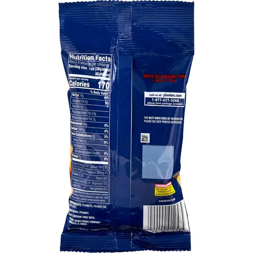 Vista 3 de PLANTERS Cacahuetes salados, bolsa de 6 onzas (paquete de 12)