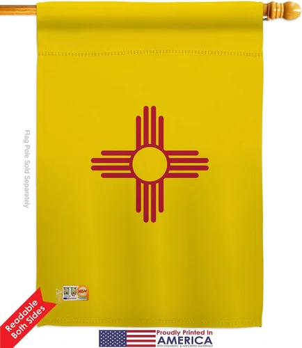 Vista 2 de Americana Home & Garden S140532-BO Nuevo México Estados Impresiones Decoración Vertical Casa 28" X 40" 13" 18.5" Doble Cara Banderas Set Impreso