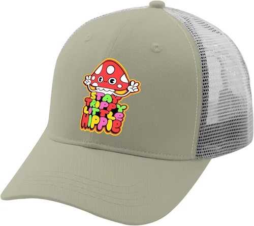 Vista 2 de devor Hats Stay Trippy Little Hippie Baseball Cap for Women Graphic Denim Hats Adjustable