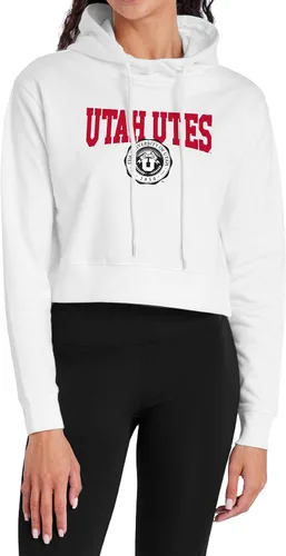 Vista 9 de Campus Lab Sudadera con capucha para mujer universitaria con licencia oficial de la colección Varsity White
