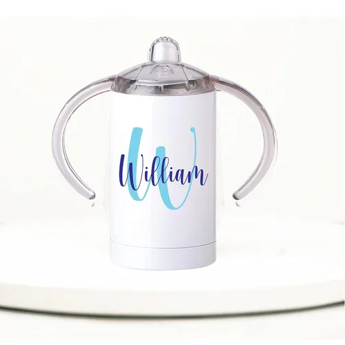 Vista 4 de Chupete personalizado con nombre, paquete de 2 unidades con purpurina azul y blanco, (disponible de 0 a 6 meses y 6 a 18 meses), chupete grabado