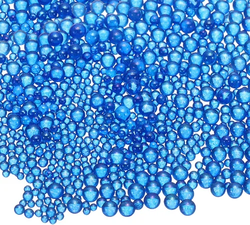 Vista 27 de Cuentas de vidrio iridiscente diminutas de burbuja, 0.4-3mm 10g Cuentas redondas micro mini transparentes sin agujero en forma de gota de agua