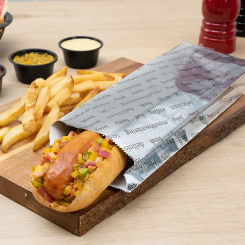 Vista 9 de Restaurantware Bag Tek - Bolsas para perros calientes de 3.7 x 1.2 x 12 pulgadas, 100 envoltorios grandes para perros calientes, resistentes al