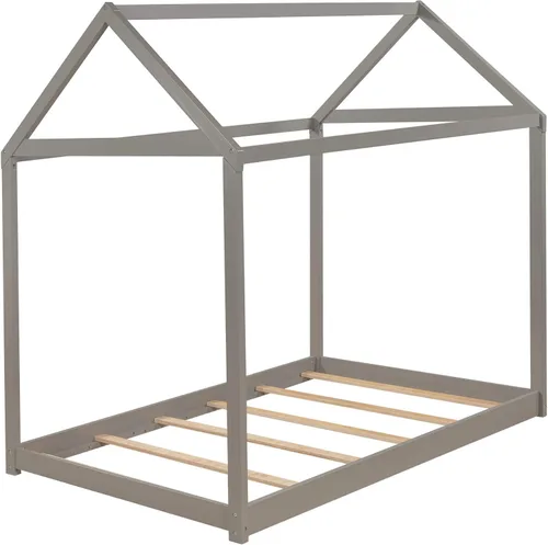 Vista 6 de Bastidor para cama tamaño Twin, con techo y cerca, no incluye box spring