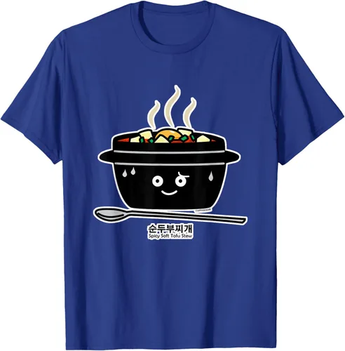 Vista 21 de Sopa coreana de guiso de tofu suave picante Sundubu jjigae huevo caliente, gris, S Negro