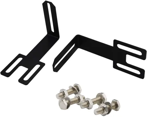 Vista 2 de Compatible con Dodge Ram 2500 3500 2003-2020 Soportes de montaje de rejilla de parachoques ocultos para barra de luz LED recta de 22'' 32'' 42