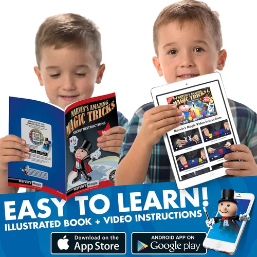 Vista 5 de Marvin's Magic - Juego de Magia para Niños - Caja de Trucos, Trucos Increíbles para Niños - Gama Made Easy - Incluye Varita, Trucos de Cartas, Mucho