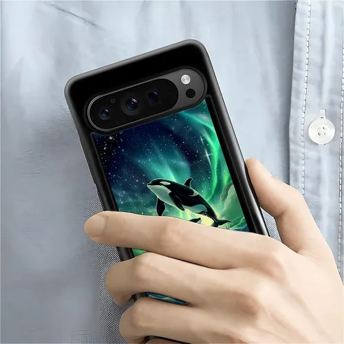 Vista 513 de Compatible con Google Pixel 4A 5G Mobile Case Creative Acrylic Panel trasero Silicona Protección Grip especialmente diseñado para Google Pixel 4A 5G