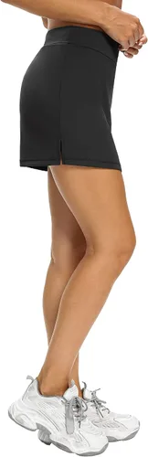 Vista 4 de LouKeith - Faldas pantalón deportivas de tenis y golf para mujer, pantalones cortos, de verano y con bolsillos para correr y entrenar