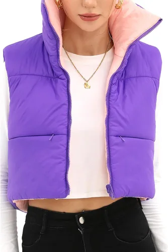 Vista 8 de Xeoxarel Chaleco acolchado corto con bolsillos para mujer (XS-XXL)