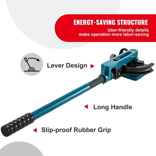 Vista 6 de Happybuy Juego manual del doblador del tubo del tubo 3/8" a 1" W/muere para el trabajo del metal, acero