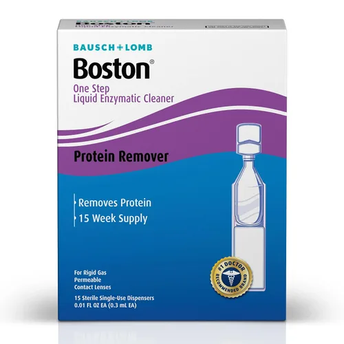 Vista 2 de Bausch & Lomb Boston One Step Enzymatic Cleaner, Proteínas Remover 3.60 ml líquido (Pack de 3)