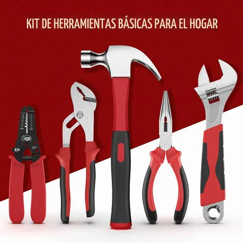 Vista 5 de Sundpey 379 Pcs Portable Complete Home and Auto Tool Kit with Drawer Red with Socket Wrench Set & Screwdrivers & Hex Keys & Pliers Kit,Men Women