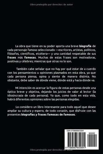 Vista 2 de Frases famosas de famosos 2 Diccionario de frases y citas célebres Libro de biografías de escritores, filósofos, políticos, científicos, pintores