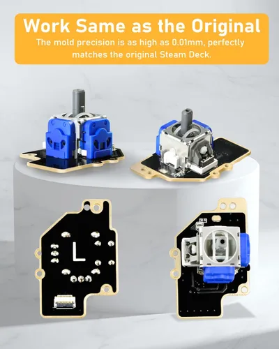 Vista 3 de DUXICEPIN Paquete de 2 módulos de palanca de mando electromagnética para cubierta de vapor sin deriva con sensor de efecto de pasillo 3D kit