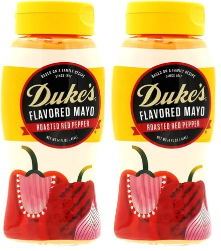 Vista 6 de Duke’s – Botella exprimible de mayonesa con sabor a pimiento rojo asado – Dulce y ahumado, 14 onzas (Paquete de 1)