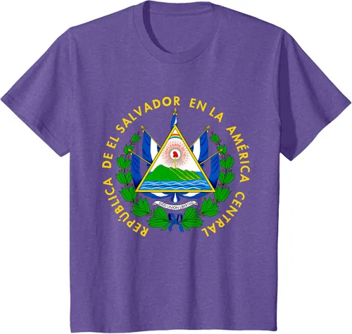 Vista 59 de Camiseta con diseño de emblema de la bandera de El Salvador