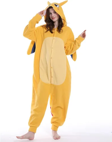Vista 2 de Unpifolov Pijama de dragón unisex disfraz de cosplay para adultos