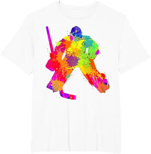 Vista 15 de Camiseta de hockey de hockey sobre hielo, Negro