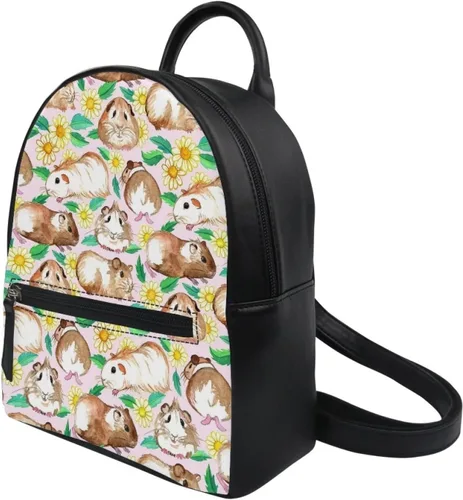 Vista 2 de Showudesigns Mini mochila para mujeres y niñas de viaje de compras, Cobayas, Mochilas de viaje