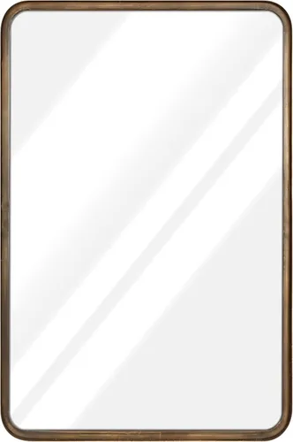 Vista 8 de HBCY Creations Espejo rectangular de bronce aceitado de 20 x 30 pulgadas, espejo de marco profundo, espejo de baño de bronce aceitado, espejo