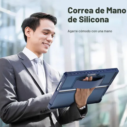 Vista 7 de MoKo Funda para Microsoft Surface Pro 12th 2026, Surface Pro 11/10/9 de 13 Azul